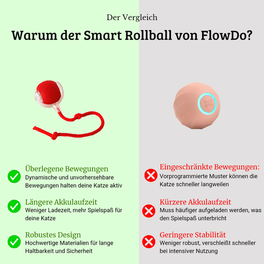 Smart Rolling Ball - FlowDo - AnimalsKatzenspielzeug