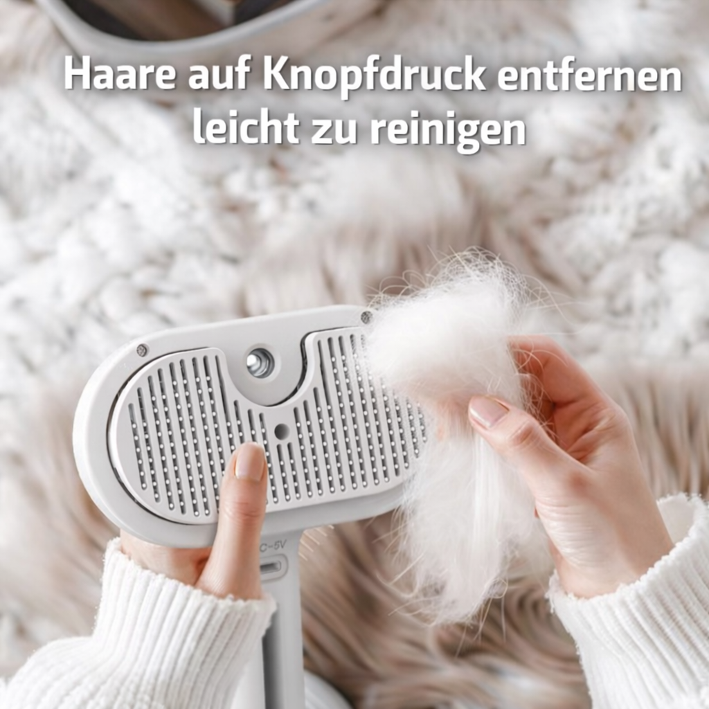 SteamBrush Dampf-Funktion in Aktion