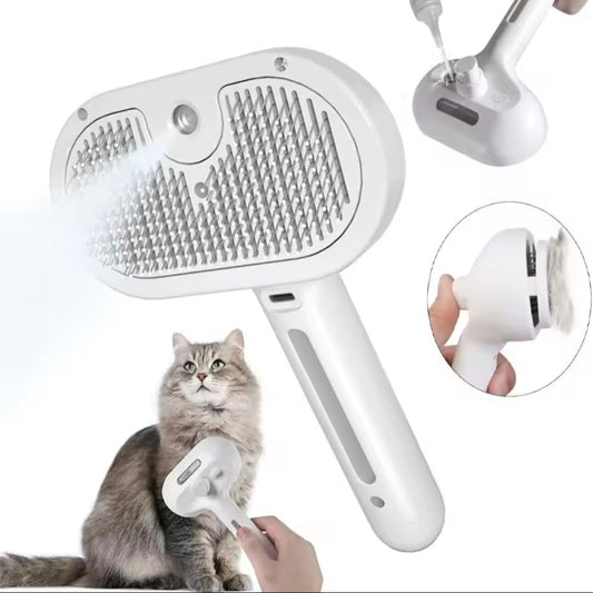 SteamBrush – Die 3 - in - 1 Dampfbürste für stressfreie Fellpflege - FlowDo - AnimalsKatzenpflege